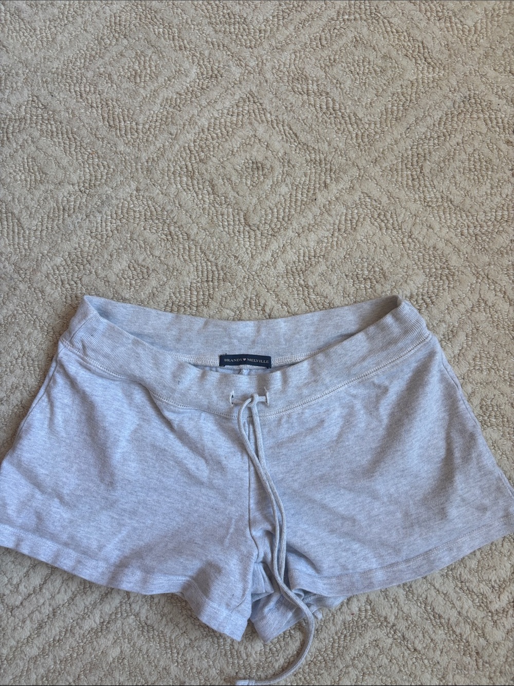 Brandy Melville Light Gray Drawstring Athletic Shorts